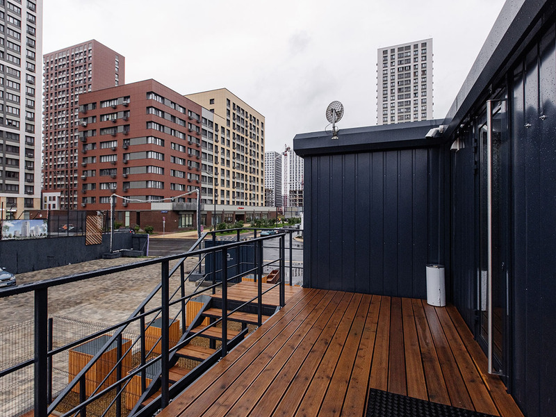 Офисы продаж с АБК из 25-ти блок-контейнеров Containex